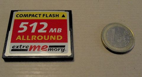 Compact Flash, de 512 Mo